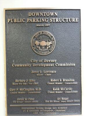 Official plaque