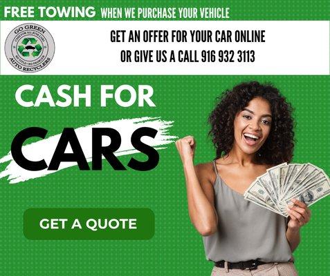 Get an instant online quote for your junk car, or give us a call