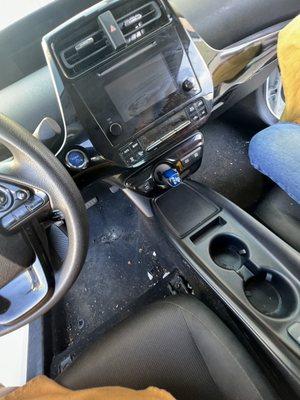 What the inside looked before on this Prius