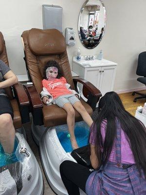 They do kids pedicures too!