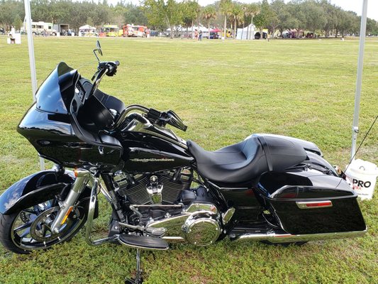 They even raffled off a Harley bike