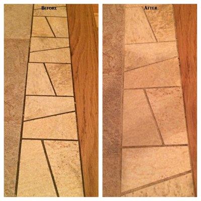 Deep grout staining