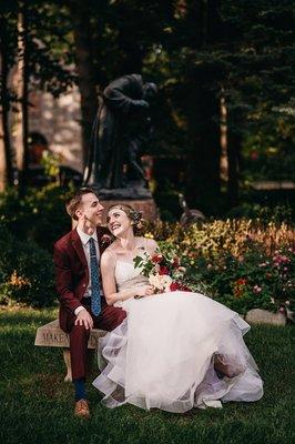 Such a sweet newlywed couple on Lourdes grounds! - 222 Photography