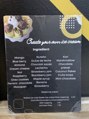 Ice Cream Ingredients