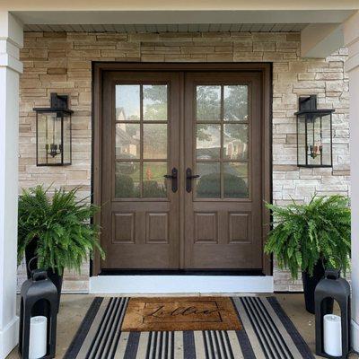 This French entry door is an attractive complement for your project.