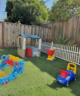 Colorful playing area for everyday exercise and bonding between other kids