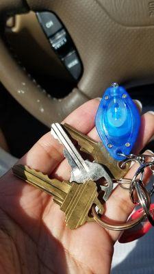 House keys and LED light!