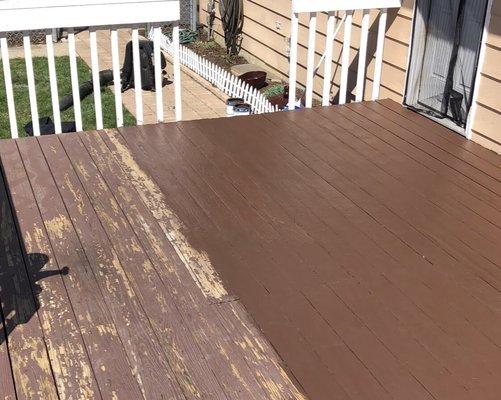 Deck painting