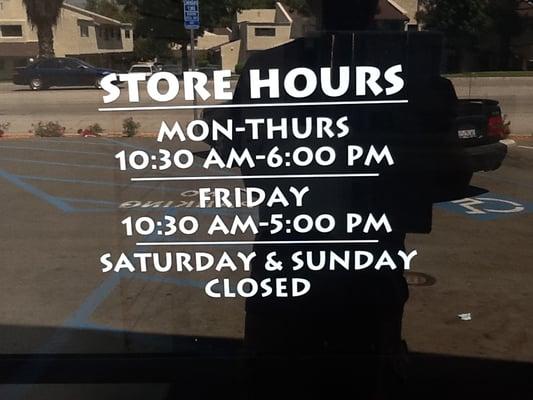 Store Hours