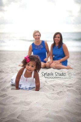 Children's beach portrait photographer.