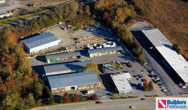 Builders FirstSource 2324 Asheville Hwy Hendersonville, NC aerial of location.