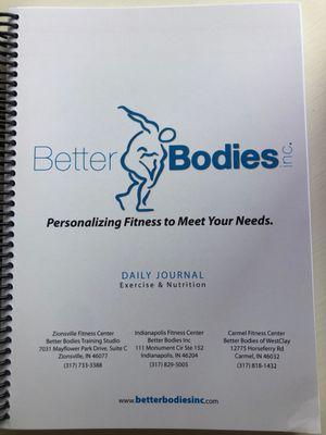 This is my daily journal exercise and nutrition book , it's helping me to keep track, so I can stay focus and on track of my goals.