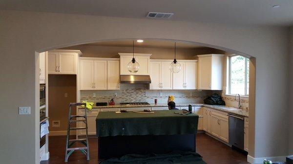 Kitchen cabinet refinishing