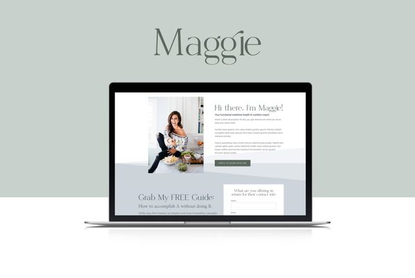 Our popular Maggie website template is used for Aspire Builder.