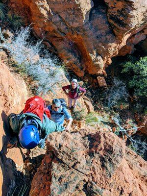 Headed to the top.  Join 2 Dads and a Rope and see southern Utah differently.