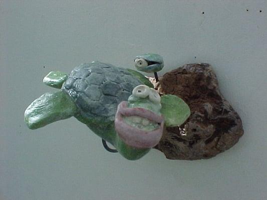 Santa barbara Turtle by artist and sculptor Tony Longo