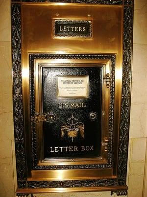 The letter box in the lobby