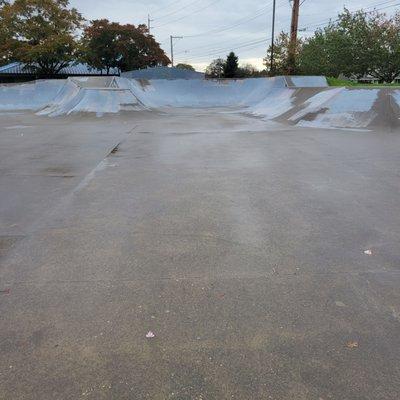 Impressive skate ramps at Kiwanis Skate Park!