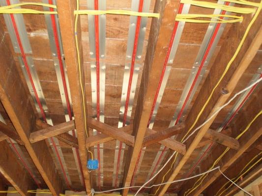 Radiant Heating installation for the 2nd floor heating