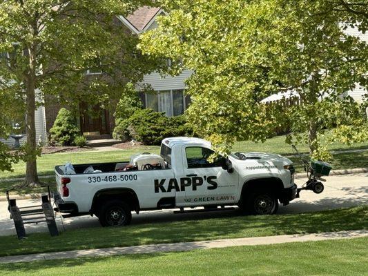 Kapp's unloaded their fertilizer gear on our organic treelawn. Do it one more time and we will call the police.