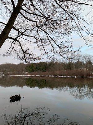 Woldumar Nature Center is situated right on Grand River