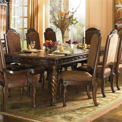 Modern dining room set. Make your family dinners a special occasion.