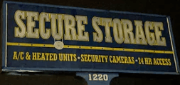 Secure Storage sign