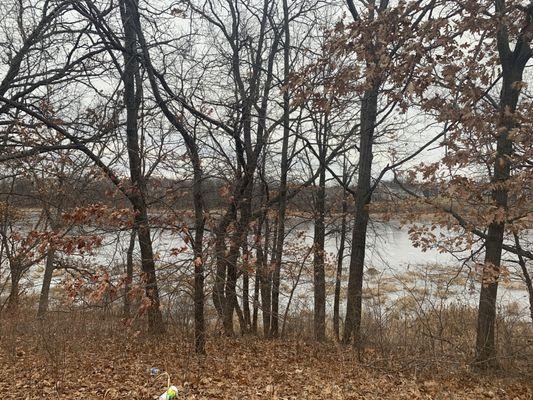 View of Camelot lake from picnic area