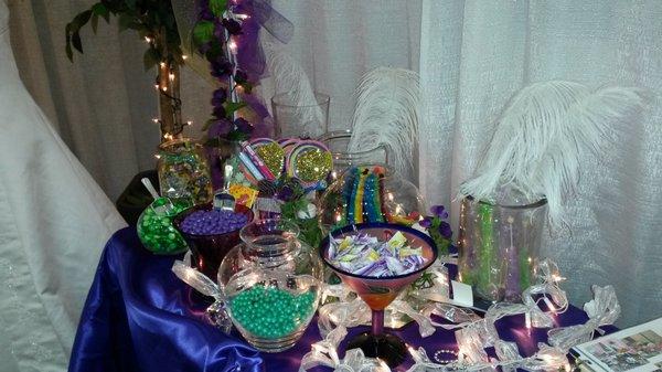 sweets and candy bar