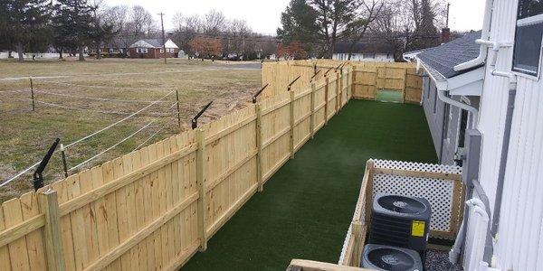 Wood fence custom