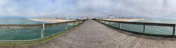 Beach view from pier