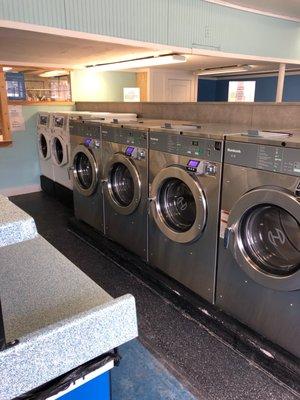 Brand new high efficiency large capacity washers.