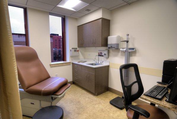 Patient care room on the third floor.