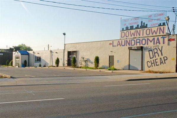 Downtown Laundromat Outside View