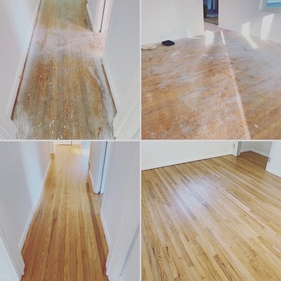 Before and after!!!!  Love your floors again!