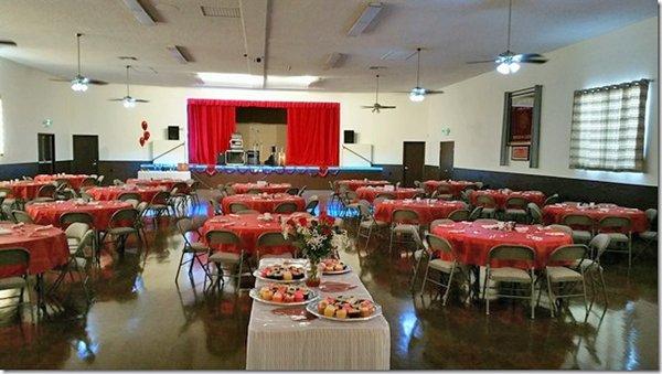 Banquet Hall available for rent.