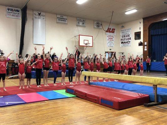 Gymnasts finished with showcase