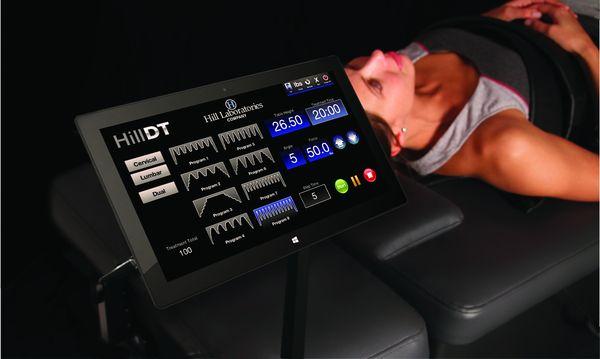 Most advanced,specialized, load sensing technology, HillDT spinal decompression