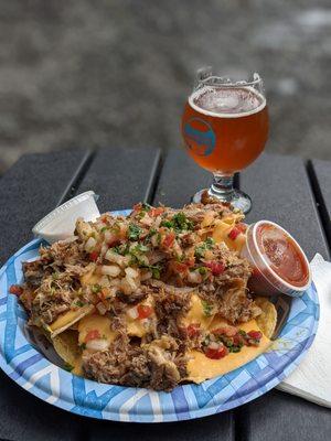 Nachos add pork