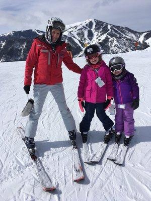 Thank you Julia for taking these girls up so many skiing levels - they skied all of dollar and are obsessed!