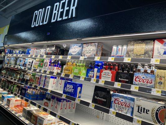 Beer section