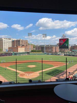 view of baseball field