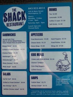 Regular Menu