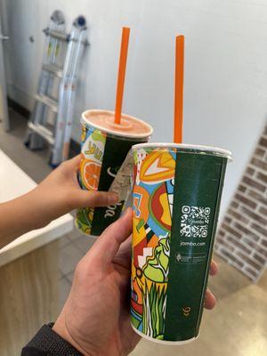 2 medium drinks