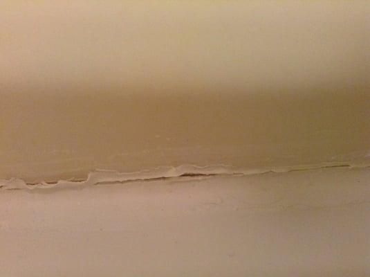 Bathtub caulking results!