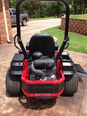 DBM-Oklahoma lawn care service is powered by BIGDOG mowers. 
No job is too big for this mower to handle...