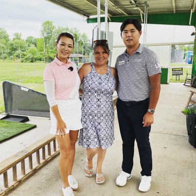 Kim Si-woo, South Korean professional golfer and Aimee Cho, former touring golf professional and jounalist for News4