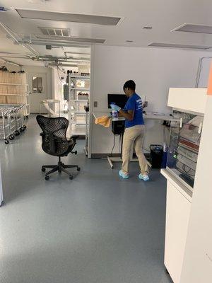 Commercial Cleaning of Lab in Grand Rapids, MI