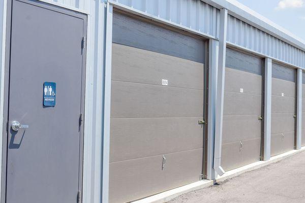 drive up climate controlled storage restroom access on site