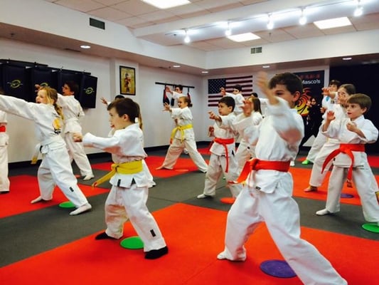 Some of our students doing the tiger strike for our special guest. The shaolin monk came all the way from china to see our students perform!